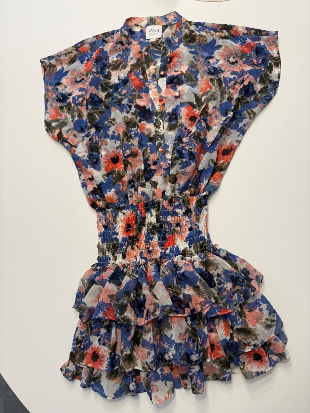 Misa Los Angeles mini ruffle floral dress size S - Picture 2 of 4